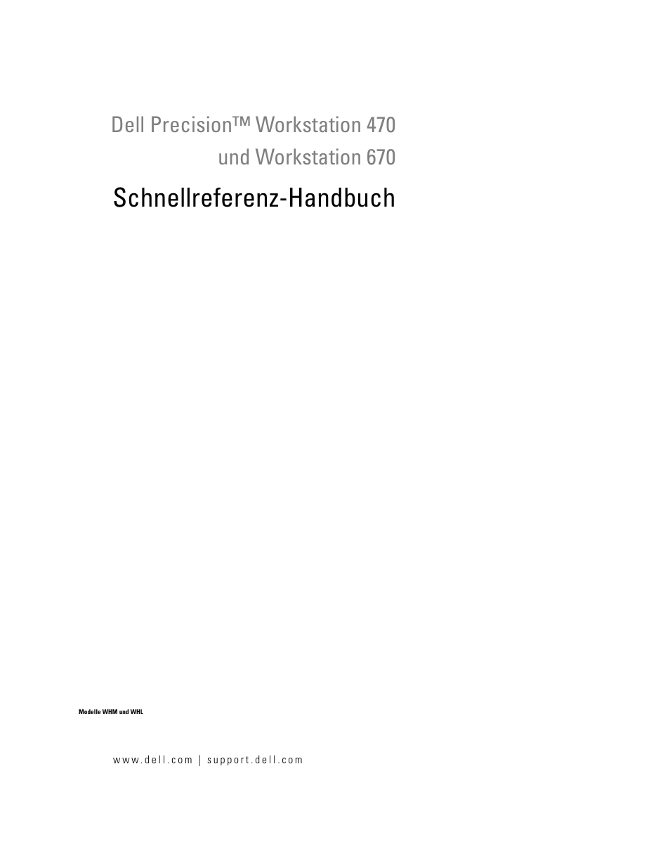 Schnellreferenz-handbuch | Dell Precision 670 User Manual | Page 85 / 210