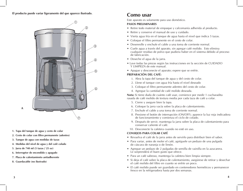 Como usar | Black & Decker DCM601B User Manual | Page 3 / 11