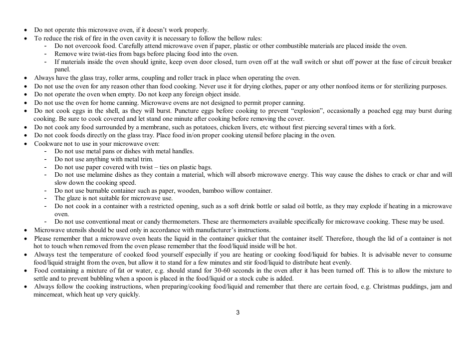 Hyundai H-MW1017 User Manual | Page 3 / 22