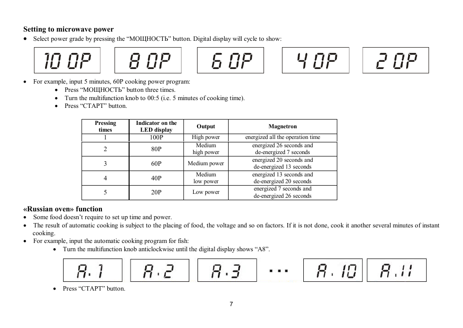 Hyundai H-MW1017 User Manual | Page 7 / 22