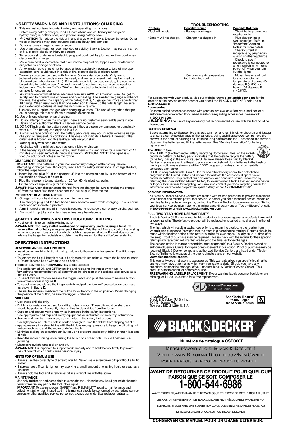 Black & Decker 90530144 User Manual | Page 2 / 6