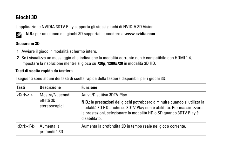 Giochi 3d | Dell XPS 17 (L701X, Late 2010) User Manual | Page 36 / 40