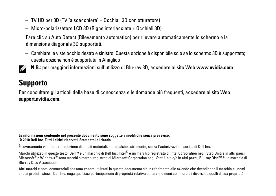 Supporto | Dell XPS 17 (L701X, Late 2010) User Manual | Page 40 / 40