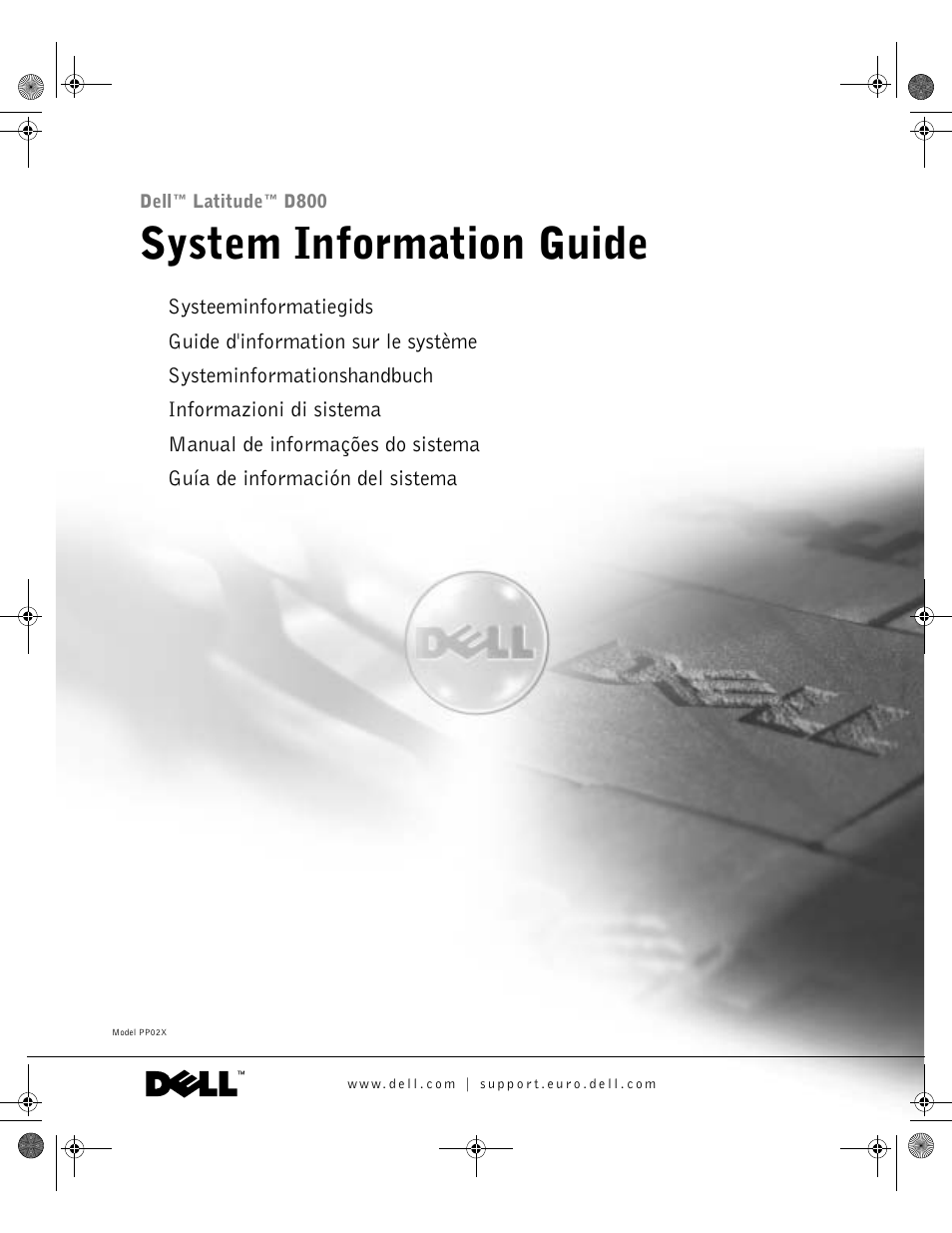 Dell Latitude D800 User Manual | 198 pages