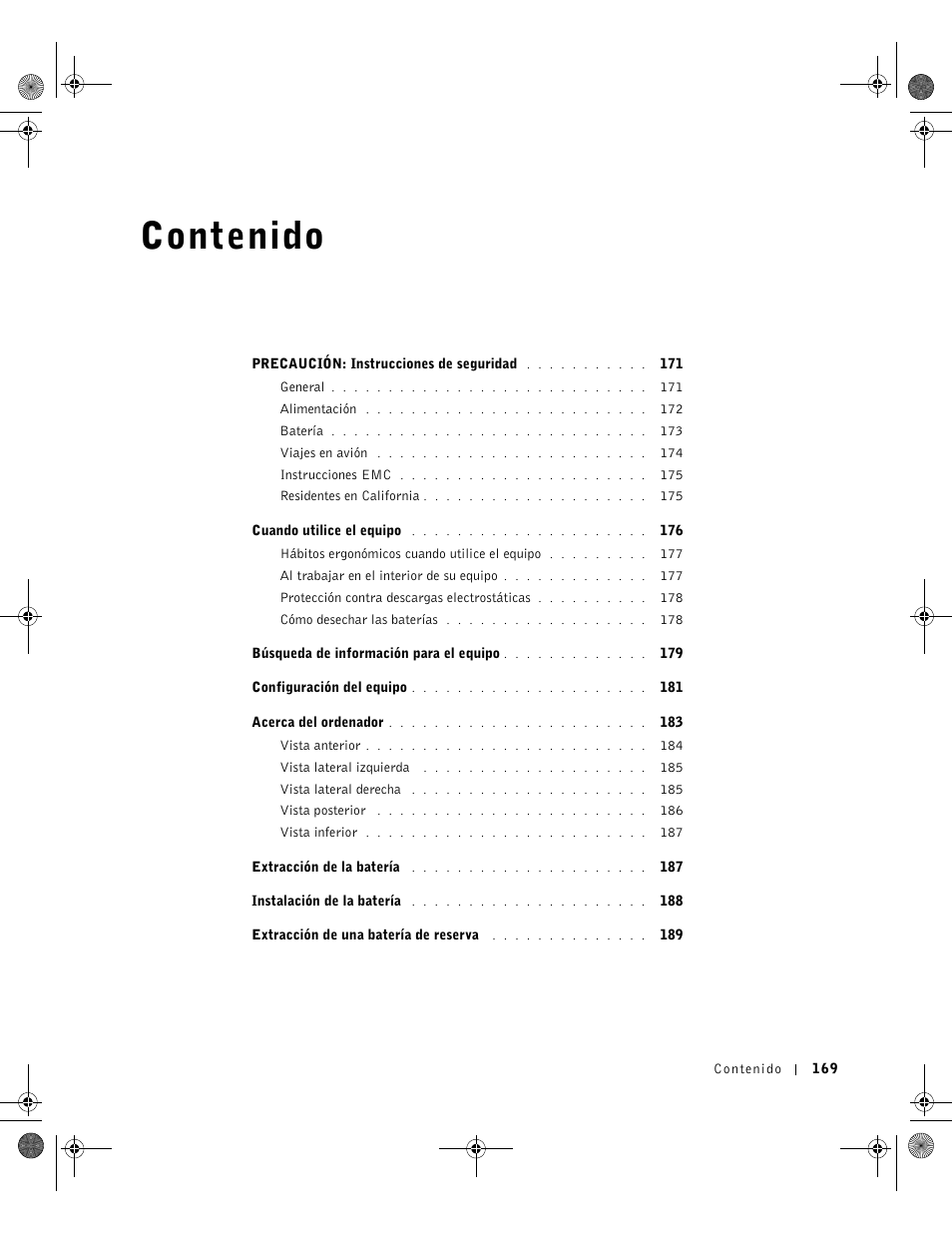 Dell Latitude D800 User Manual | Page 171 / 198