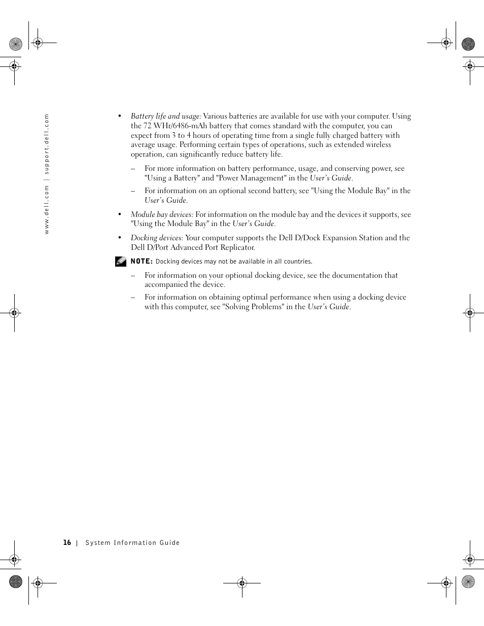 Dell Latitude D800 User Manual | Page 18 / 198