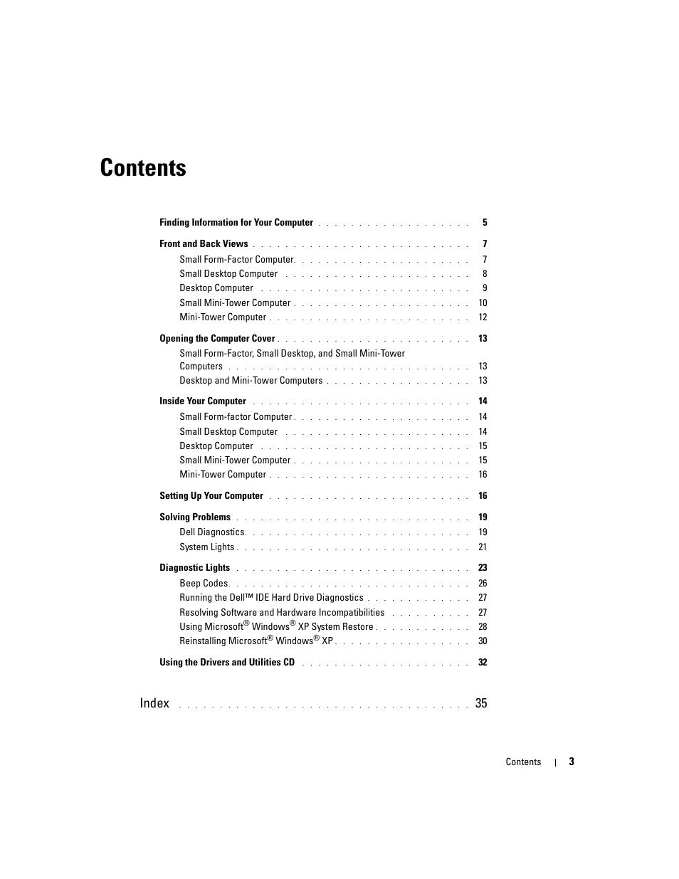 Dell OptiPlex GX280 User Manual | Page 3 / 220