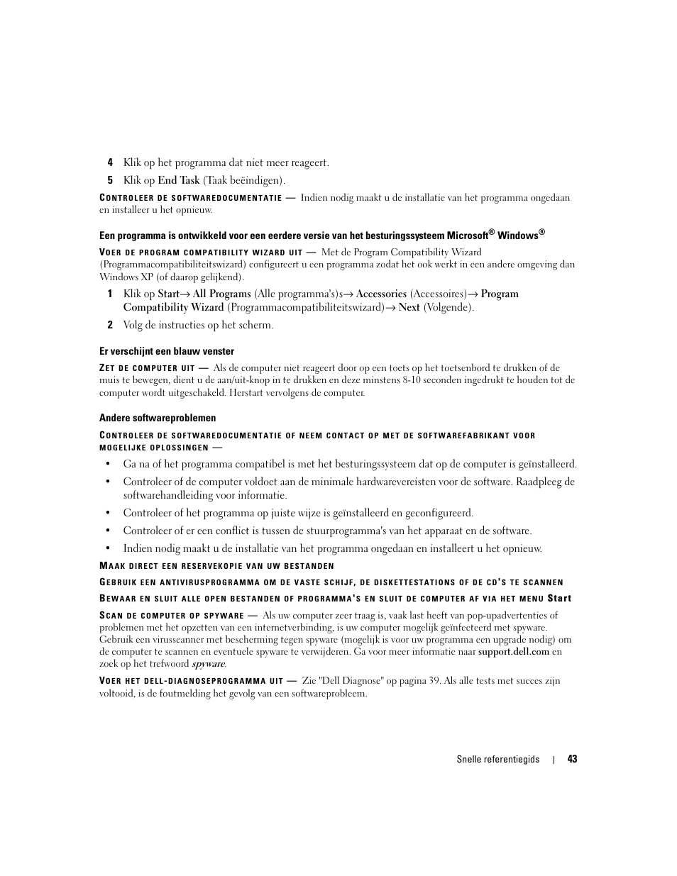 Dell Latitude D820 User Manual | Page 43 / 142