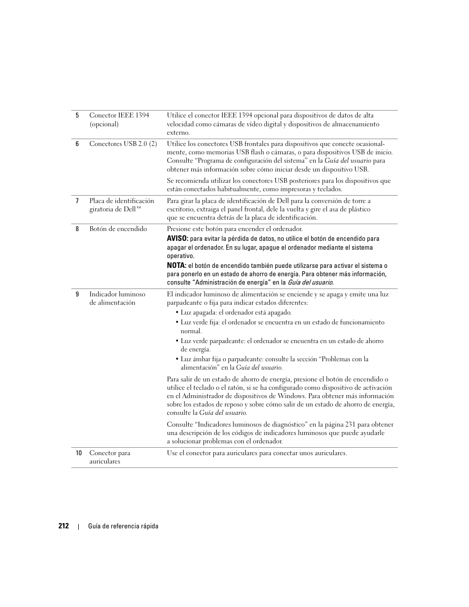 Dell Precision 490 User Manual | Page 212 / 240