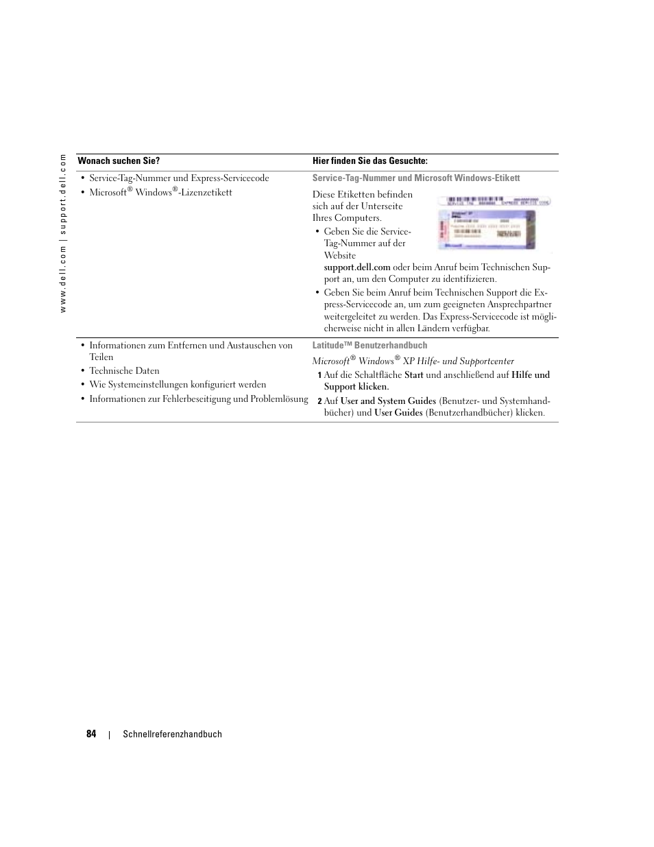 Dell Latitude D810 User Manual | Page 84 / 156