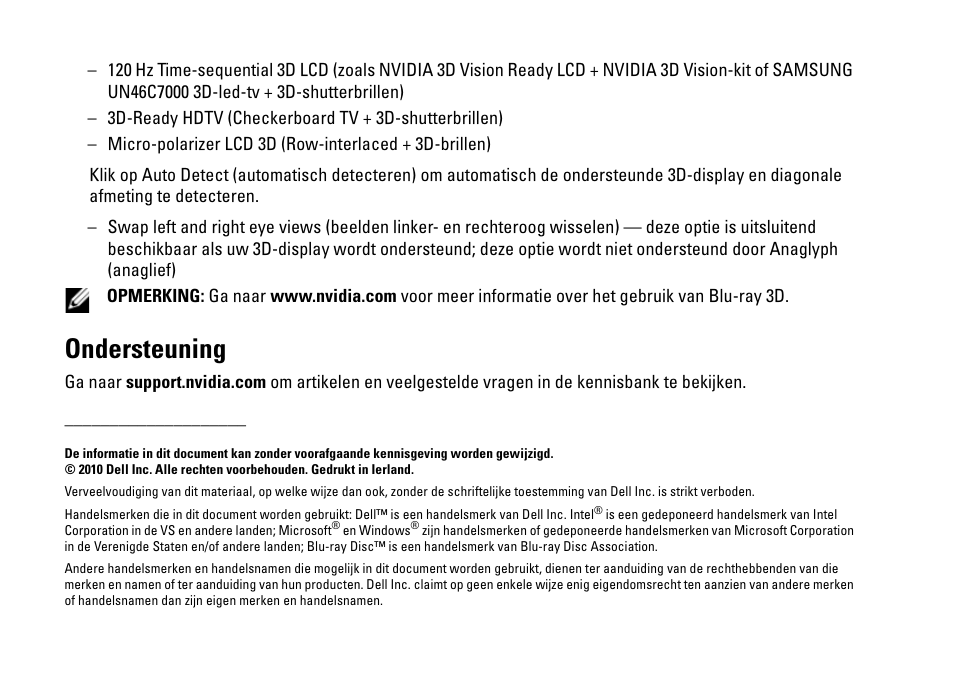 Ondersteuning | Dell XPS 14 (L401X, Late 2010) User Manual | Page 16 / 40