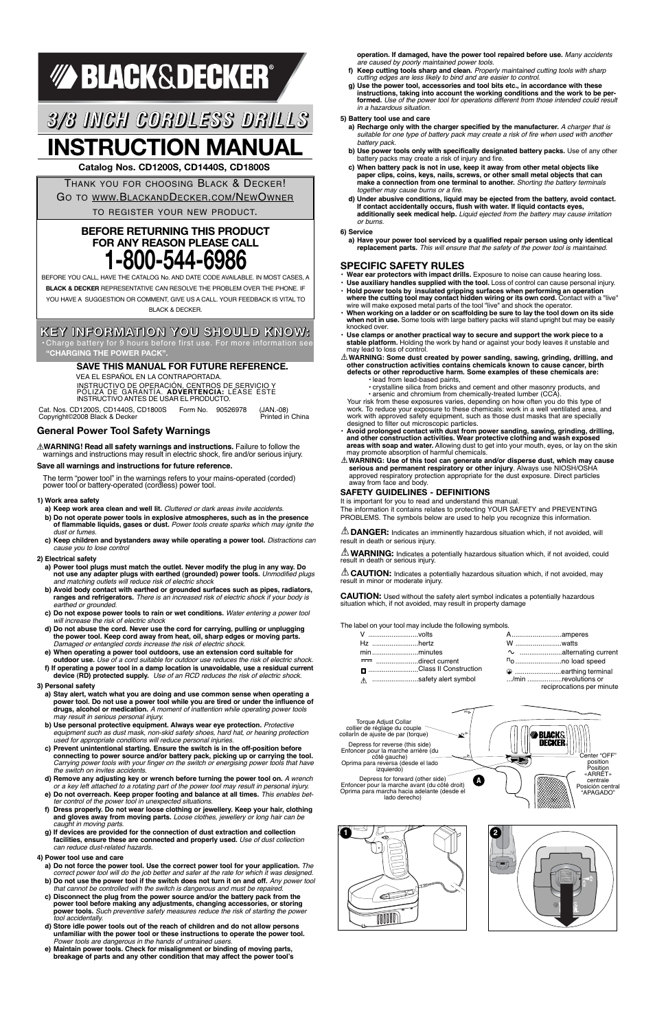 Black & Decker CD1800S User Manual | 7 pages