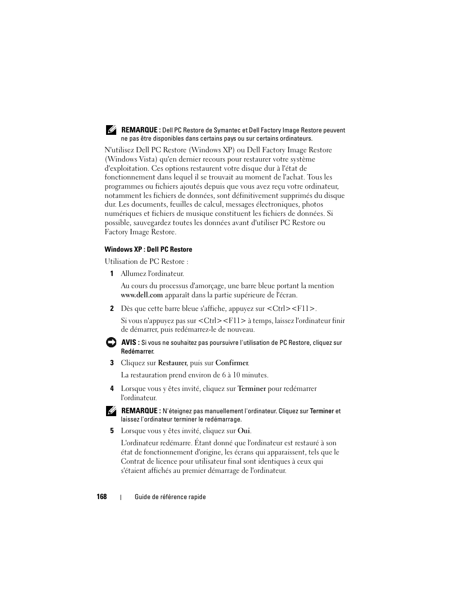Dell OptiPlex 755 User Manual | Page 168 / 528