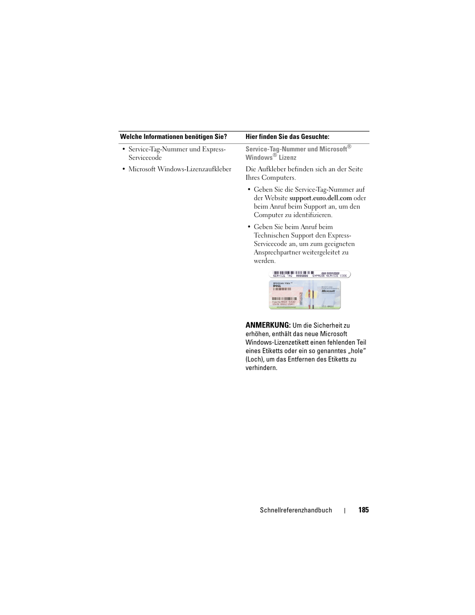 Dell OptiPlex 755 User Manual | Page 185 / 528