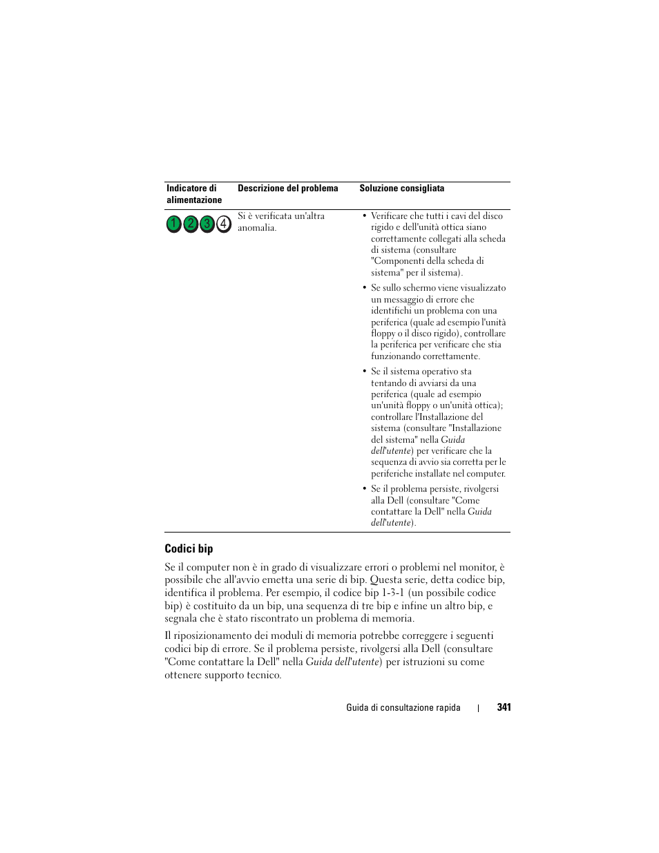 Codici bip | Dell OptiPlex 755 User Manual | Page 341 / 528