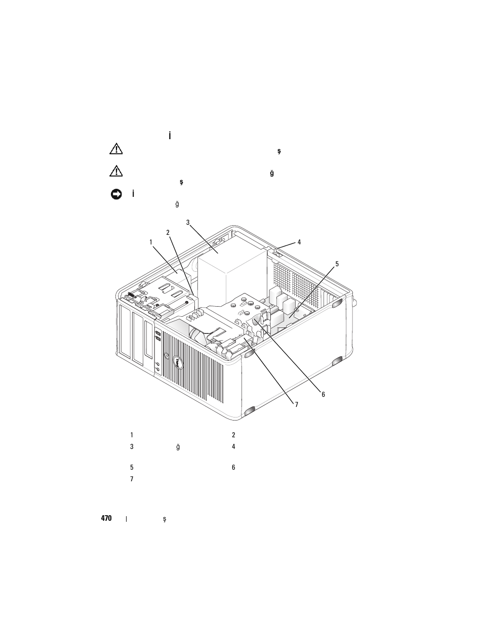 Bilgisayarınızın içi, Bilgisayarınızın | Dell OptiPlex 755 User Manual | Page 470 / 528