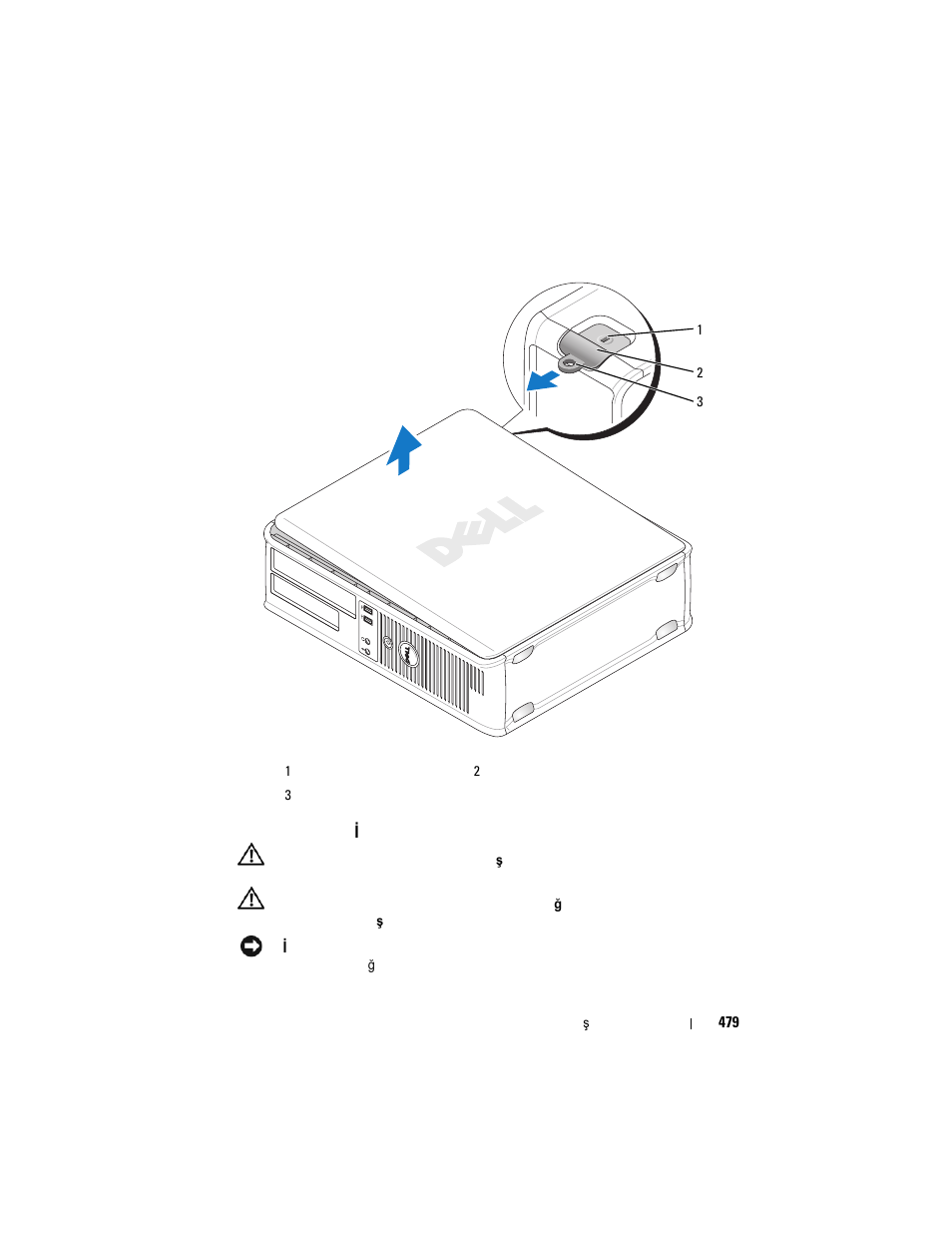 Bilgisayarınızın içi, Bilgisayarınızın | Dell OptiPlex 755 User Manual | Page 479 / 528