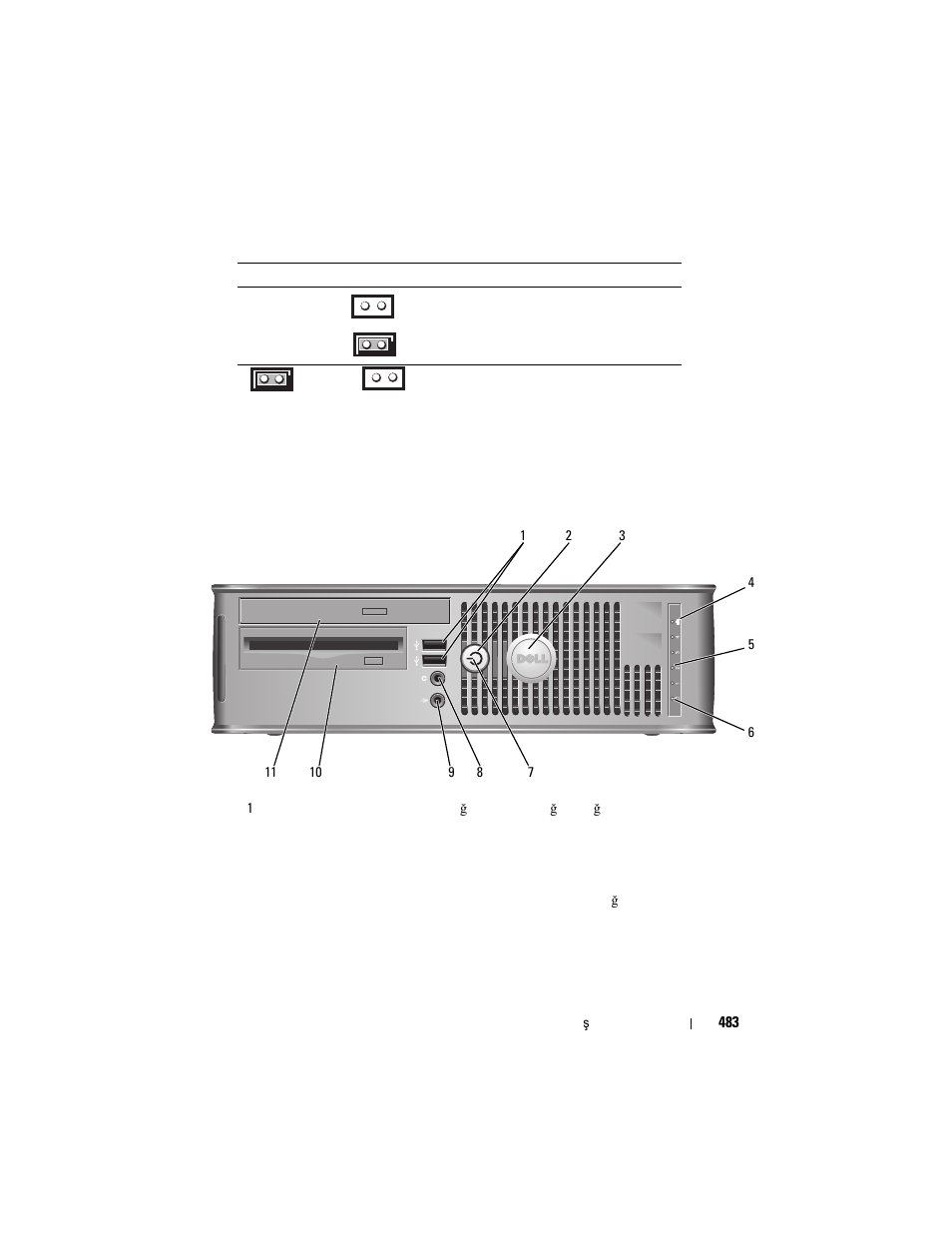 Small form factor bilgisayar, Sistem görünümleri | Dell OptiPlex 755 User Manual | Page 483 / 528