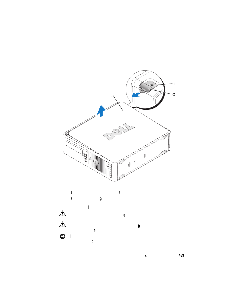 Bilgisayarınızın içi, Bilgisayarınızın | Dell OptiPlex 755 User Manual | Page 489 / 528