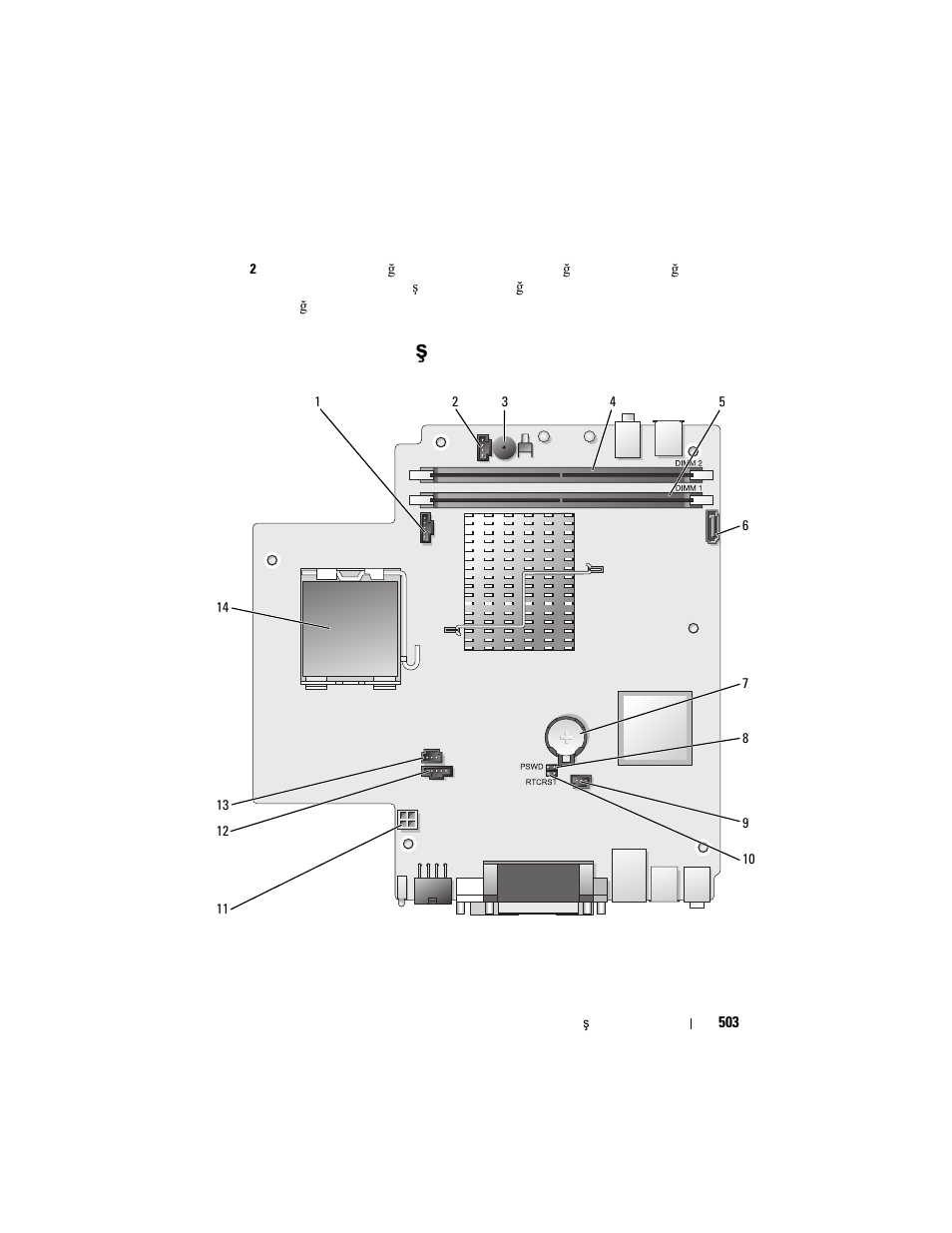 Sistem kartı bileşenler, Sistem kartı bile, Enler | Sistem kartı bile ş enler | Dell OptiPlex 755 User Manual | Page 503 / 528