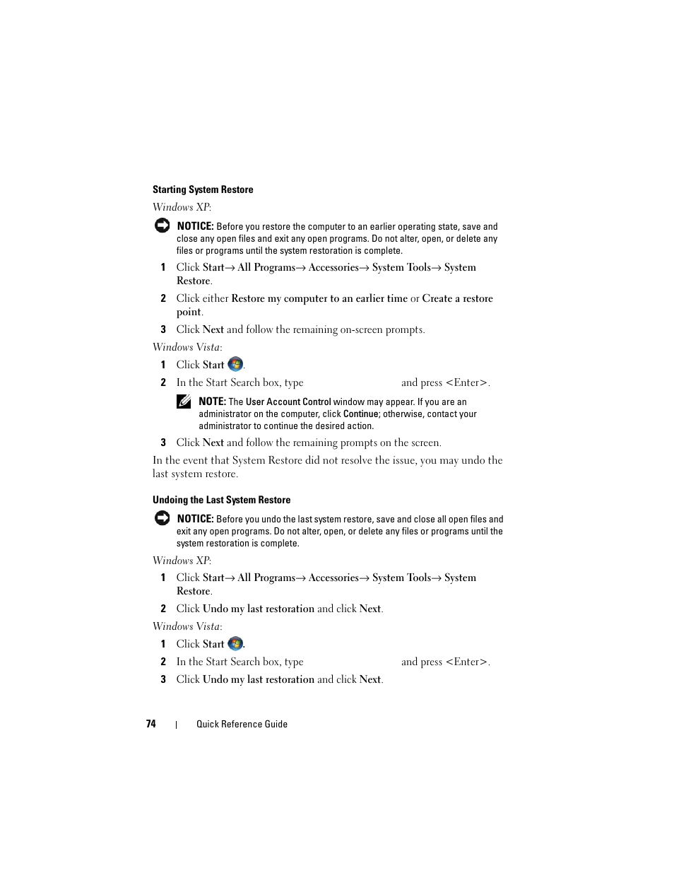 Dell OptiPlex 755 User Manual | Page 74 / 528