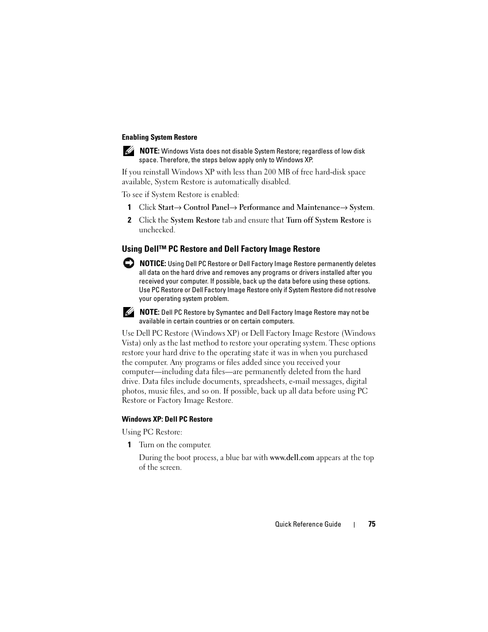 Dell OptiPlex 755 User Manual | Page 75 / 528