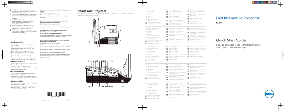 Dell S520 Projector User Manual | 2 pages