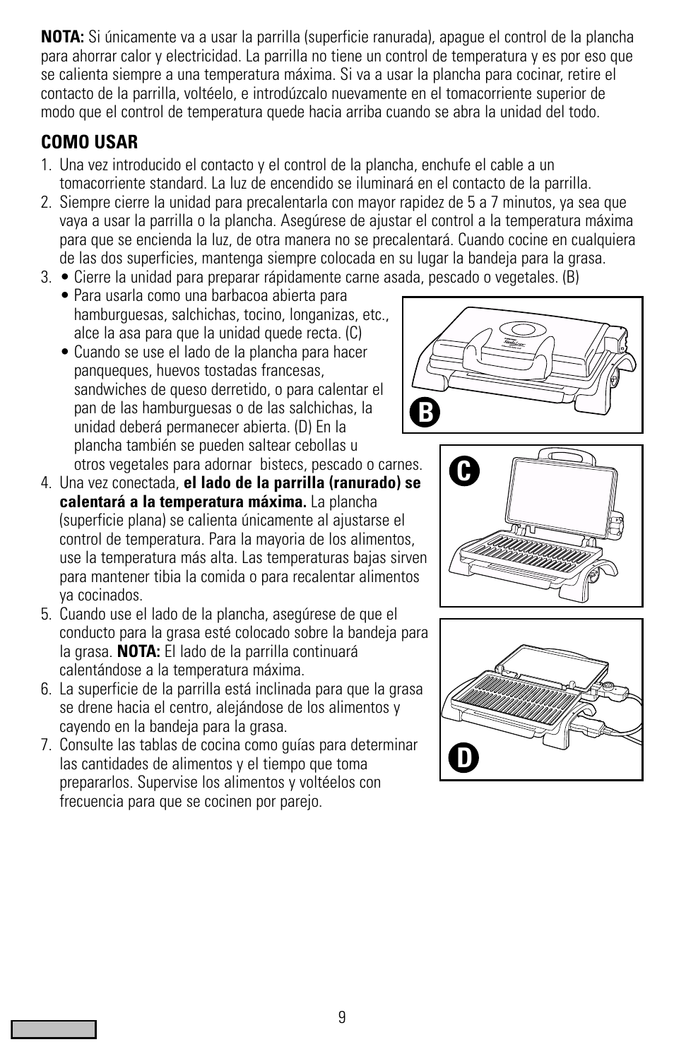 Bd c | Black & Decker IG200 Series User Manual | Page 9 / 20