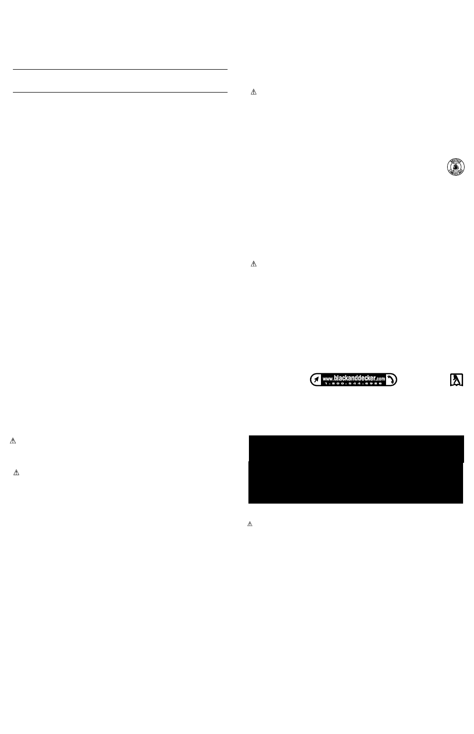 Importants renseignements | Black & Decker CD1200 User Manual | Page 2 / 6