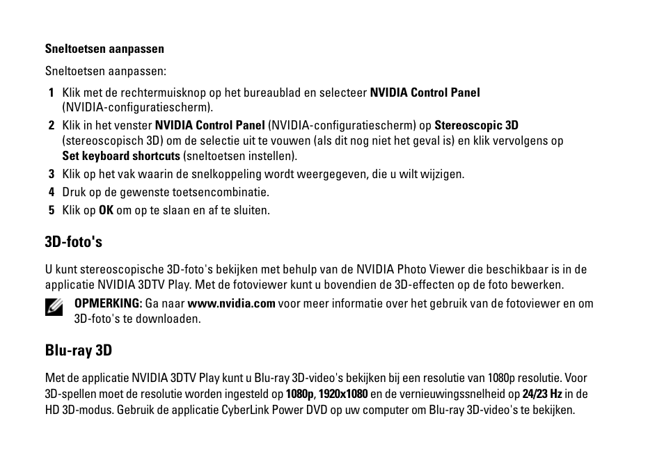 3d-foto's, Blu-ray 3d | Dell XPS 15 (L501X, Late 2010) User Manual | Page 14 / 40