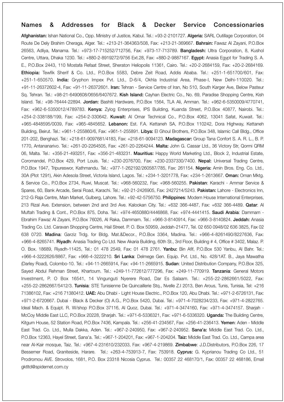 Black & Decker RC1820 User Manual | Page 13 / 14