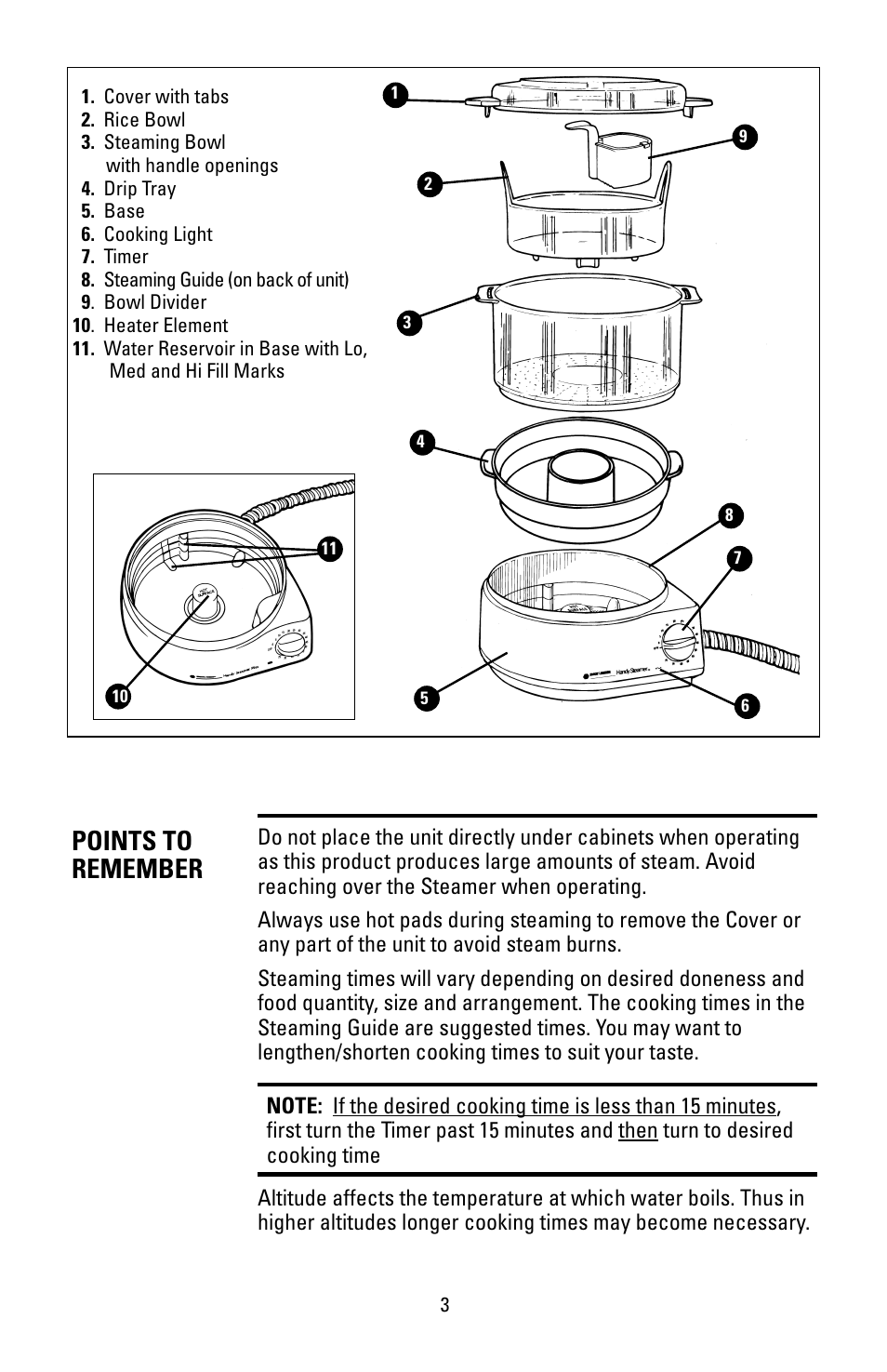 Points to remember | Black & Decker HS90 User Manual | Page 3 / 30