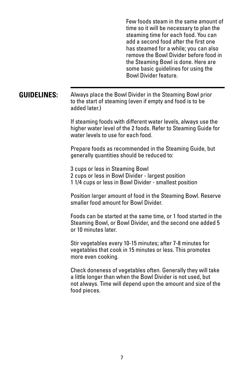 Guidelines | Black & Decker HS90 User Manual | Page 7 / 30