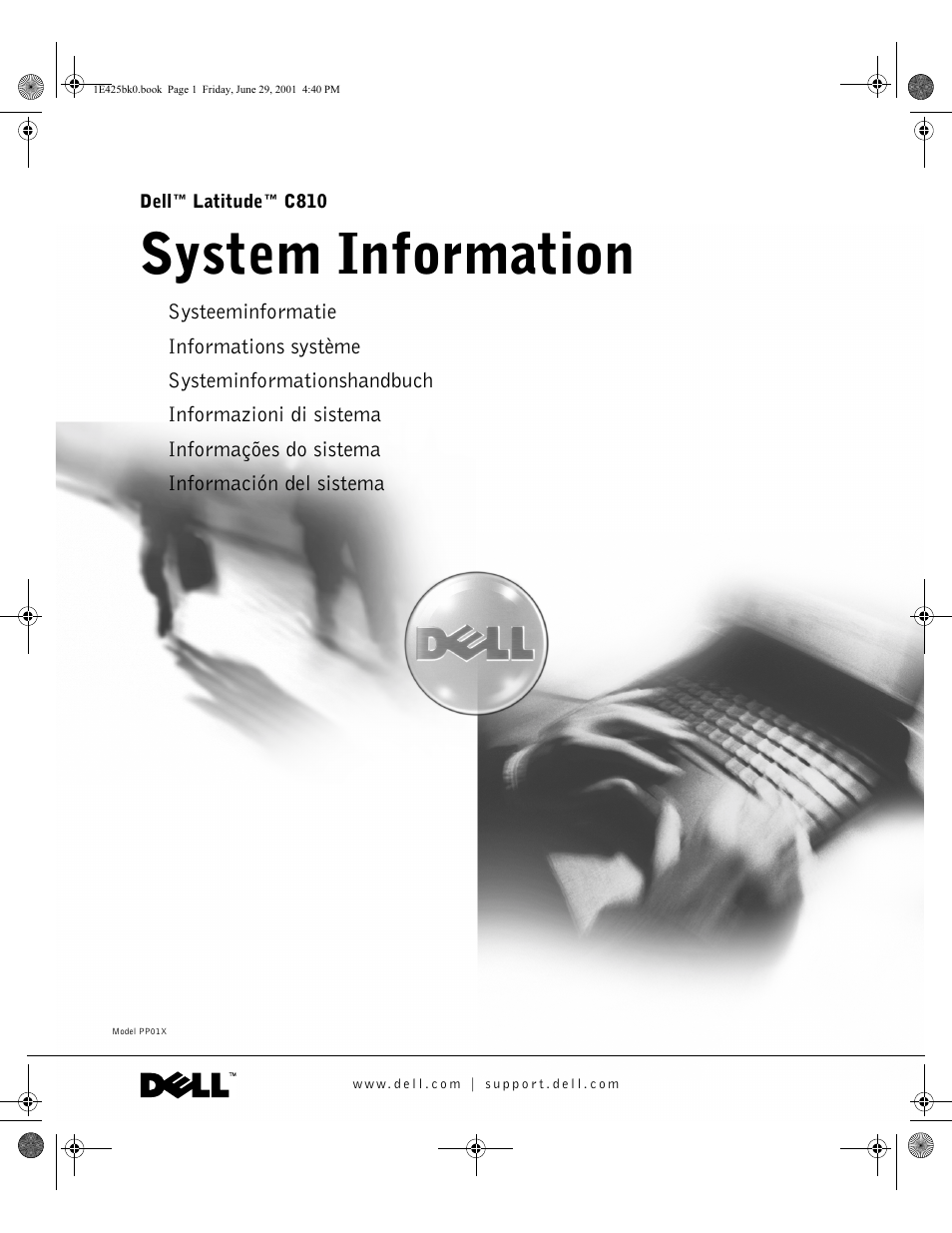 Dell Latitude C810 User Manual | 188 pages