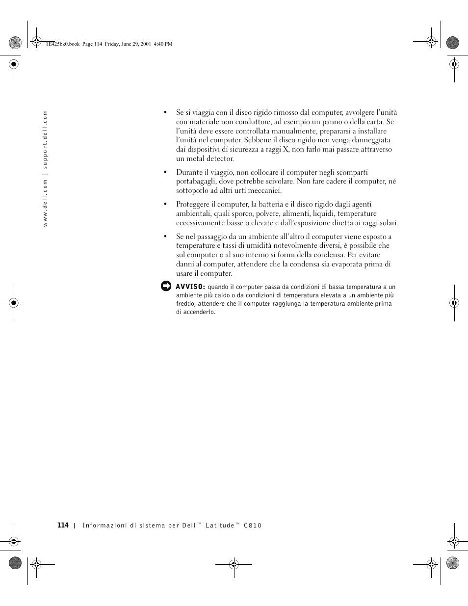Dell Latitude C810 User Manual | Page 116 / 188
