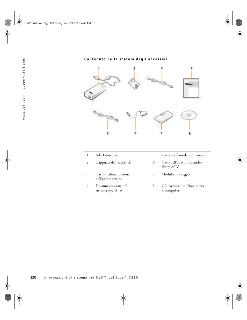 Dell Latitude C810 User Manual | Page 122 / 188