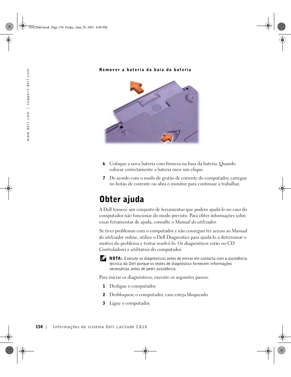 Obter ajuda | Dell Latitude C810 User Manual | Page 156 / 188