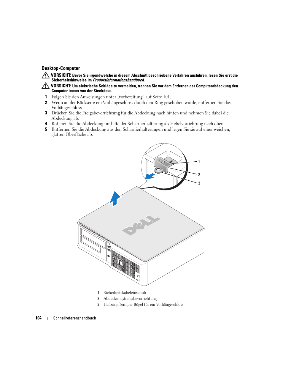 Desktop-computer | Dell OptiPlex 210L User Manual | Page 104 / 258