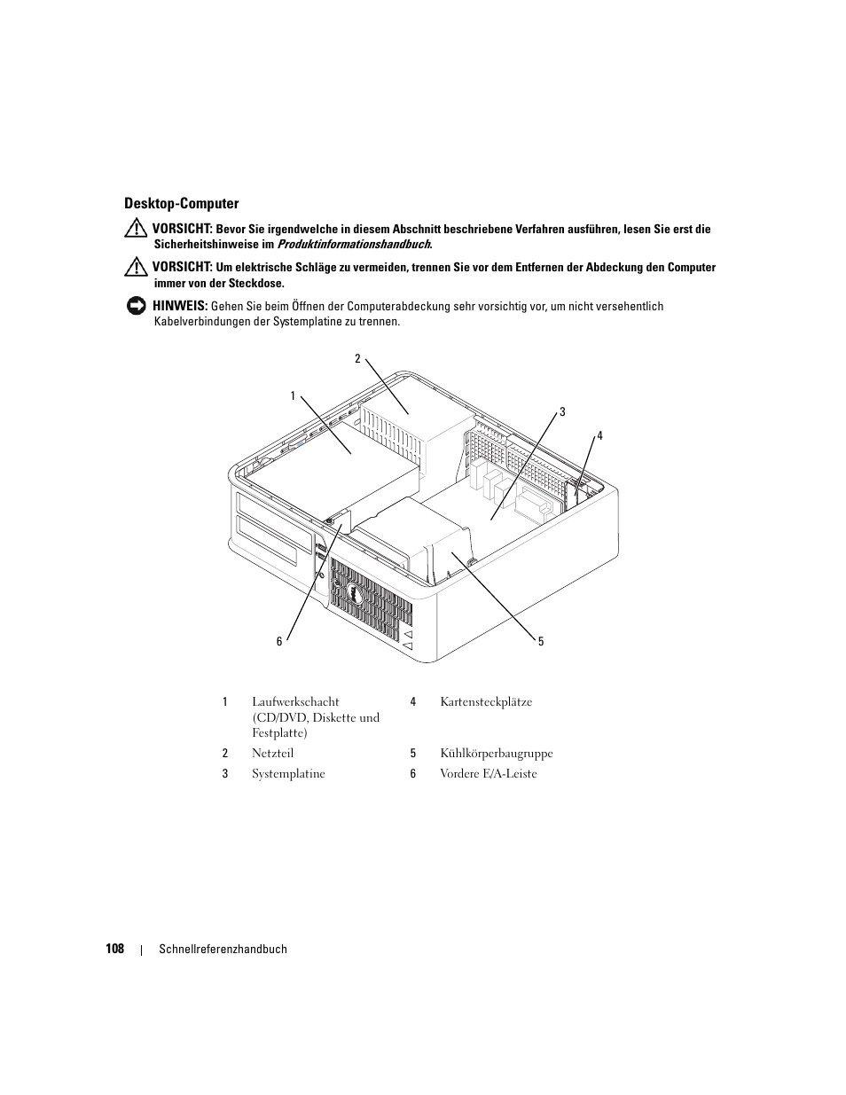 Desktop-computer | Dell OptiPlex 210L User Manual | Page 108 / 258