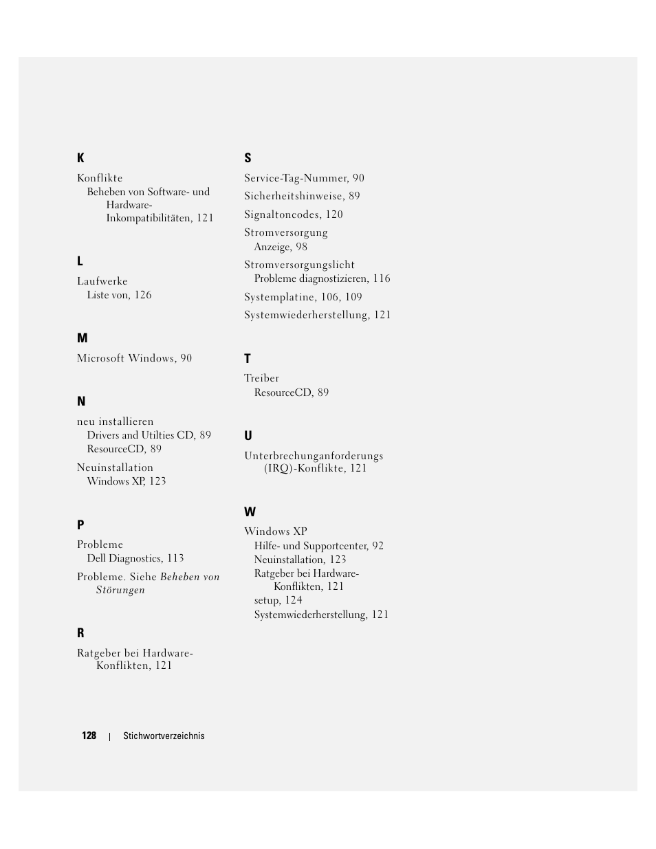 Dell OptiPlex 210L User Manual | Page 128 / 258