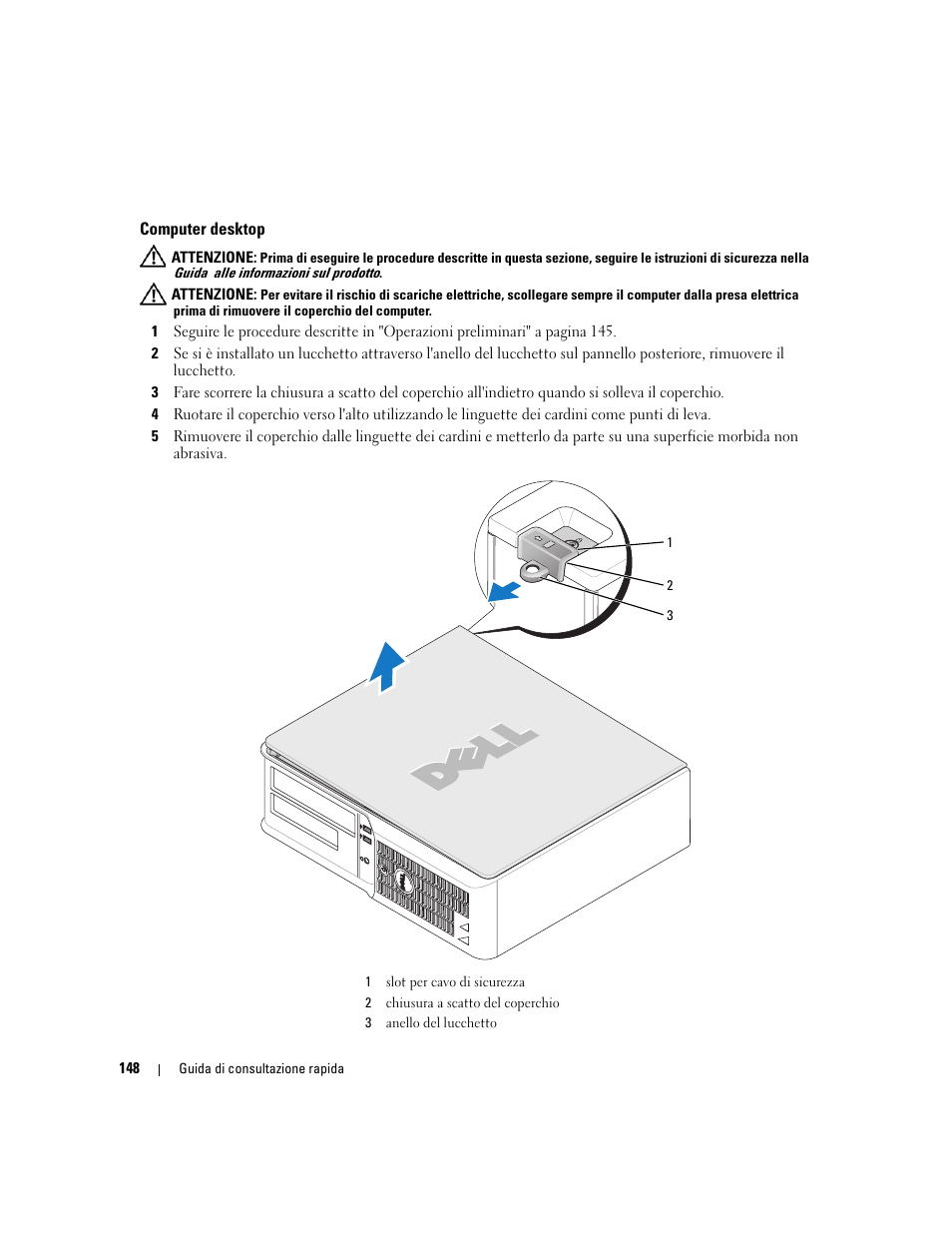 Computer desktop | Dell OptiPlex 210L User Manual | Page 148 / 258