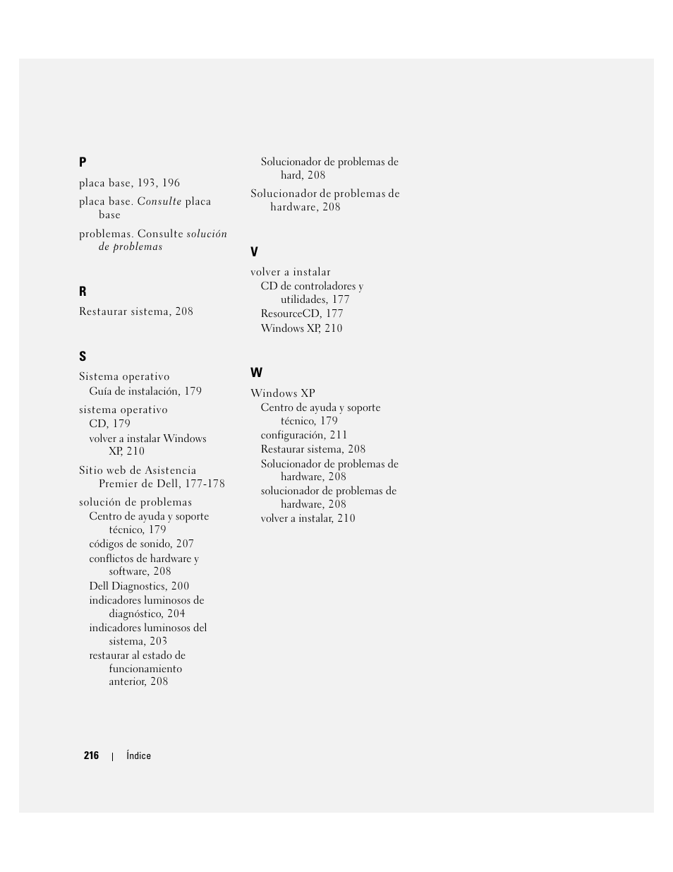 Dell OptiPlex 210L User Manual | Page 216 / 258