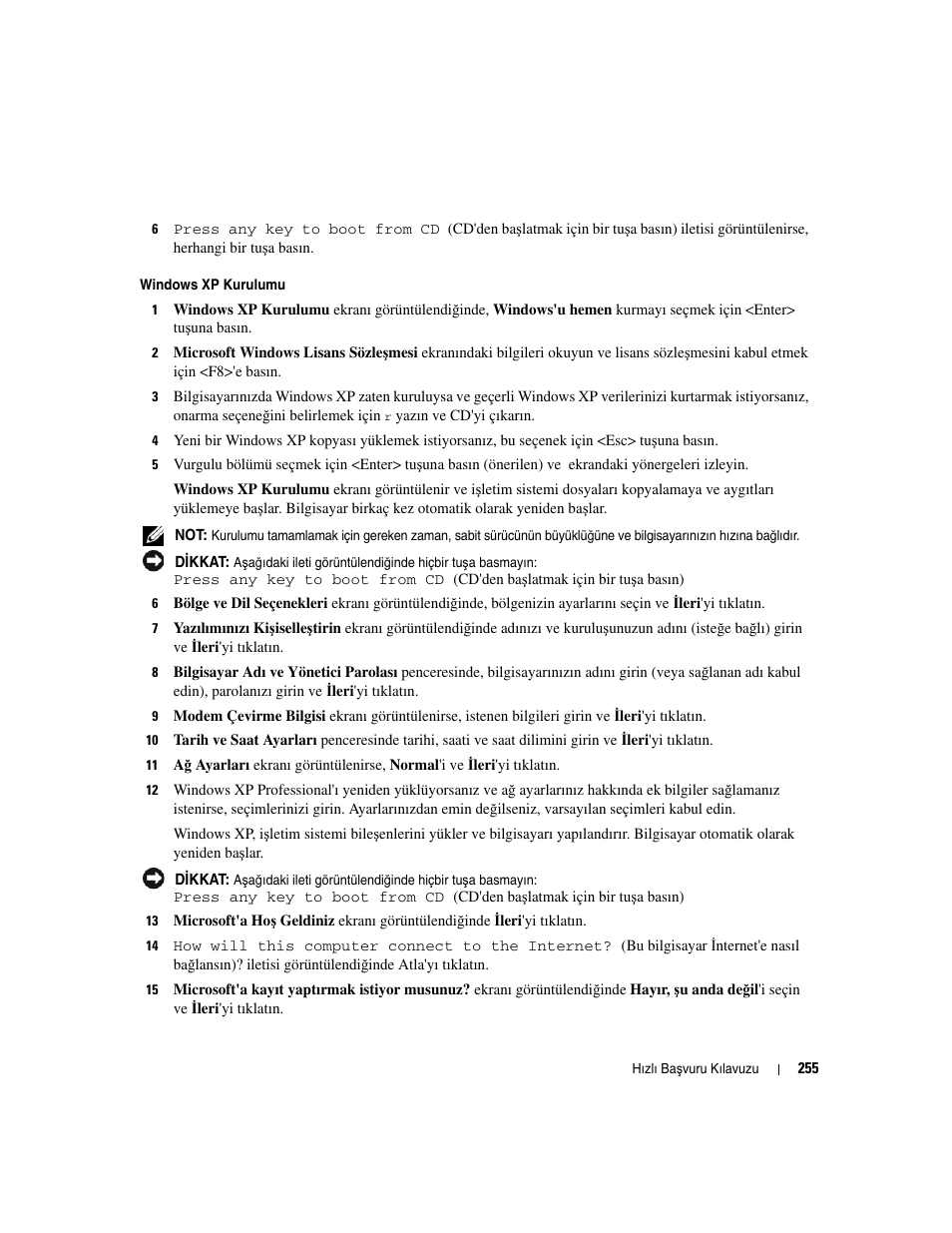 Dell OptiPlex 210L User Manual | Page 255 / 258