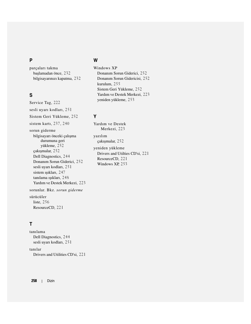 Dell OptiPlex 210L User Manual | Page 258 / 258