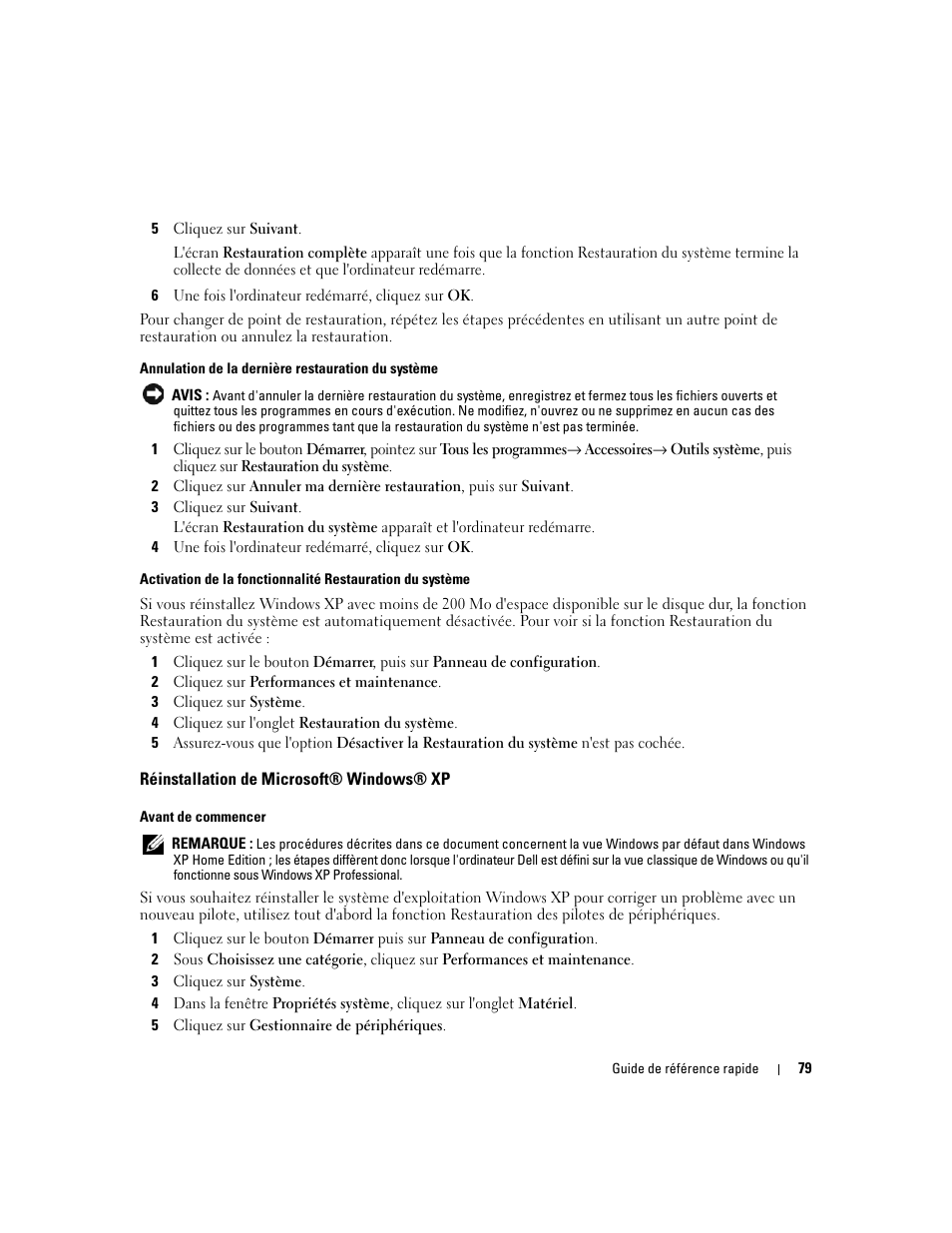 Réinstallation de microsoft® windows® xp | Dell OptiPlex 210L User Manual | Page 79 / 258