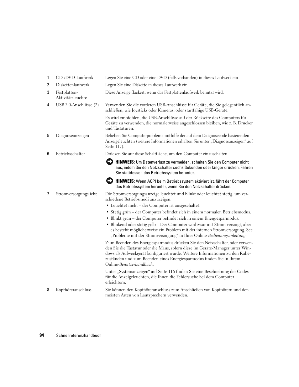 Dell OptiPlex 210L User Manual | Page 94 / 258