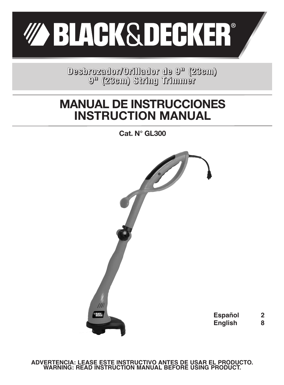 Black & Decker GL300 User Manual | 10 pages