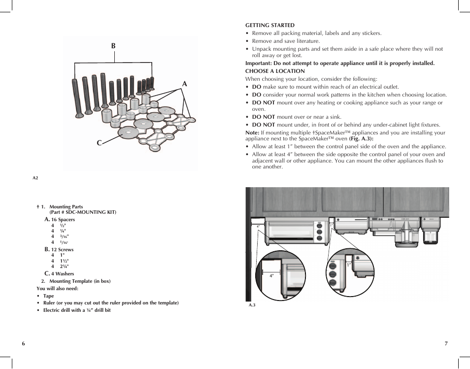 Ac b | Black & Decker Spacemaker CG700 User Manual | Page 4 / 23