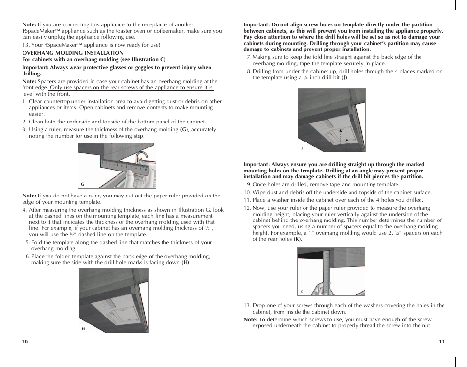Black & Decker Spacemaker CG700 User Manual | Page 6 / 23