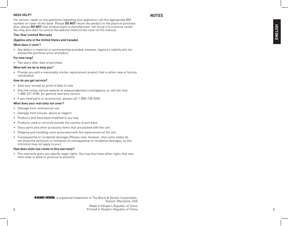 Black & Decker GR100 User Manual | Page 5 / 15